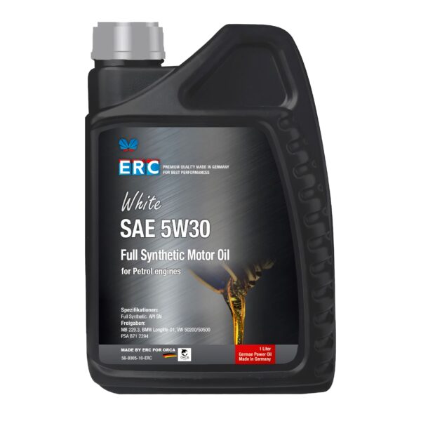 5W30 2-min روغن موتور فول سنتتیک ERC White SAE 5W30 – ساخت آلمان - Image 1