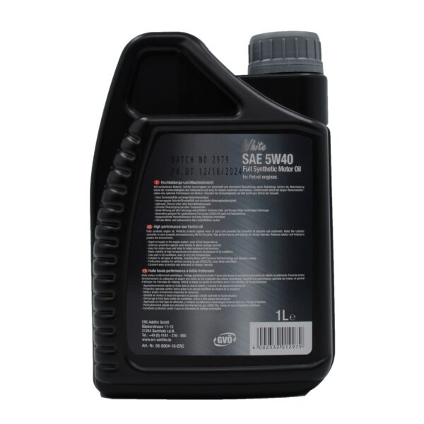 روغن موتور فول سنتتیک ERC White SAE 5W40 – ساخت آلمان - Image 3