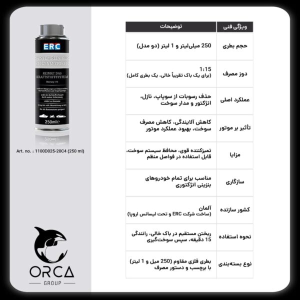 مکمل ERC System Cleaner for Petrol Engines - Image 4